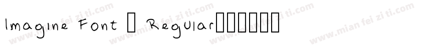 Imagine Font 2 Regular字体转换